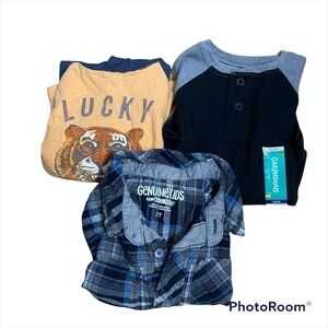 2T Long Sleeve Top Bundle Lucky Brand Genuine Kids Garanimals